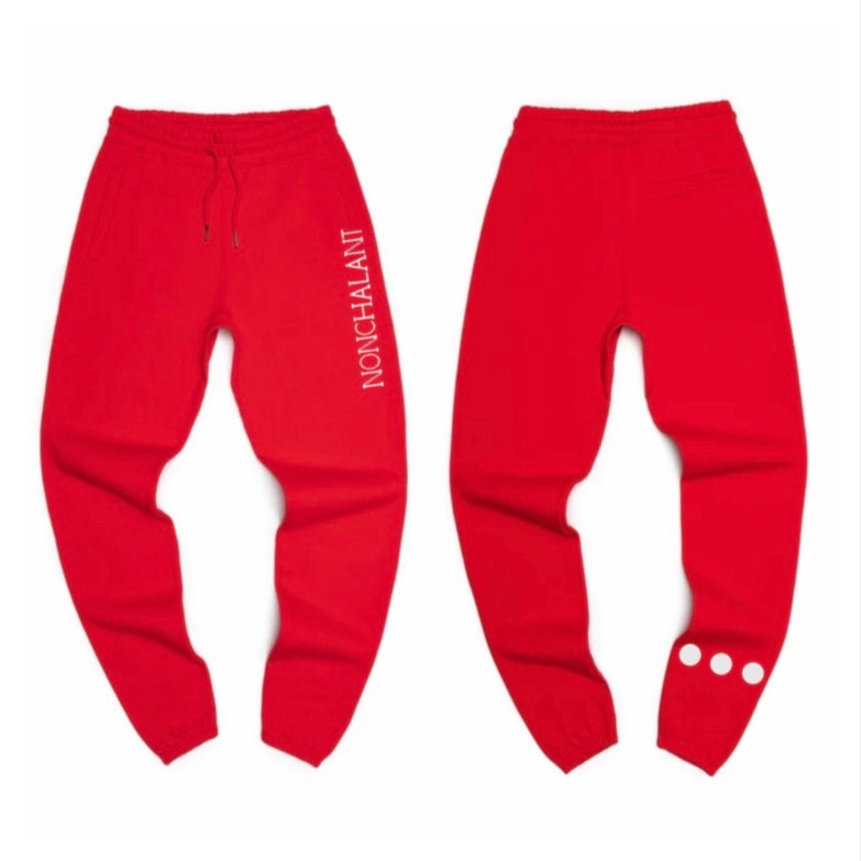 NONCHALANT FLARE SWEATPANTS –