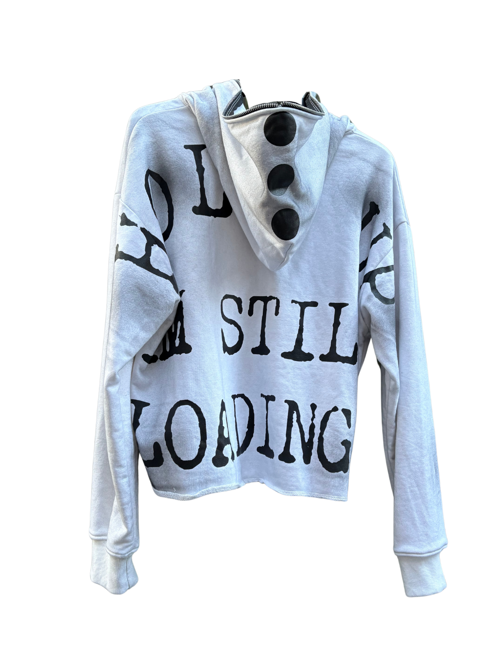 White "Still Loading" Hoodie