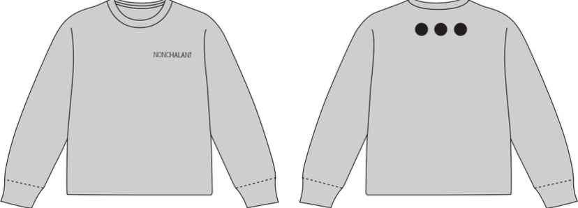 NONCHALANT LOGO LONG SLEEVE SHIRTS