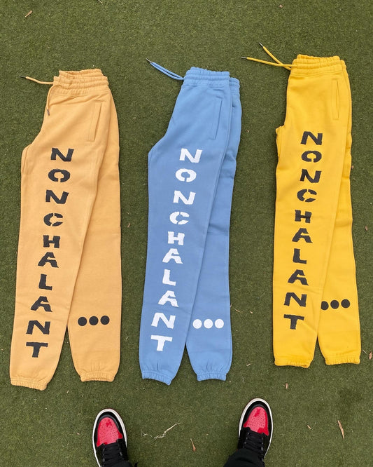 NONCHALANT "DONT CARE" SWEATPANTS