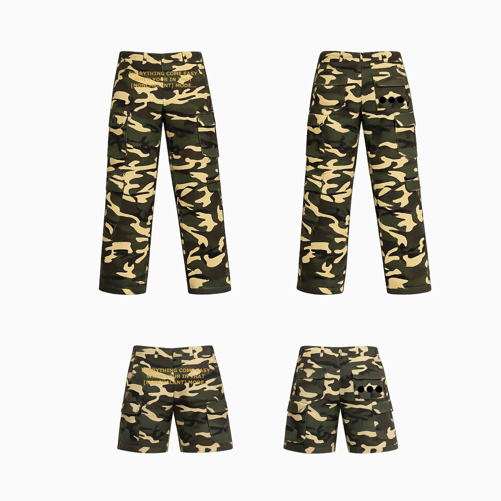 NONCHALANT MODE CONVERTIBLE CARGOS