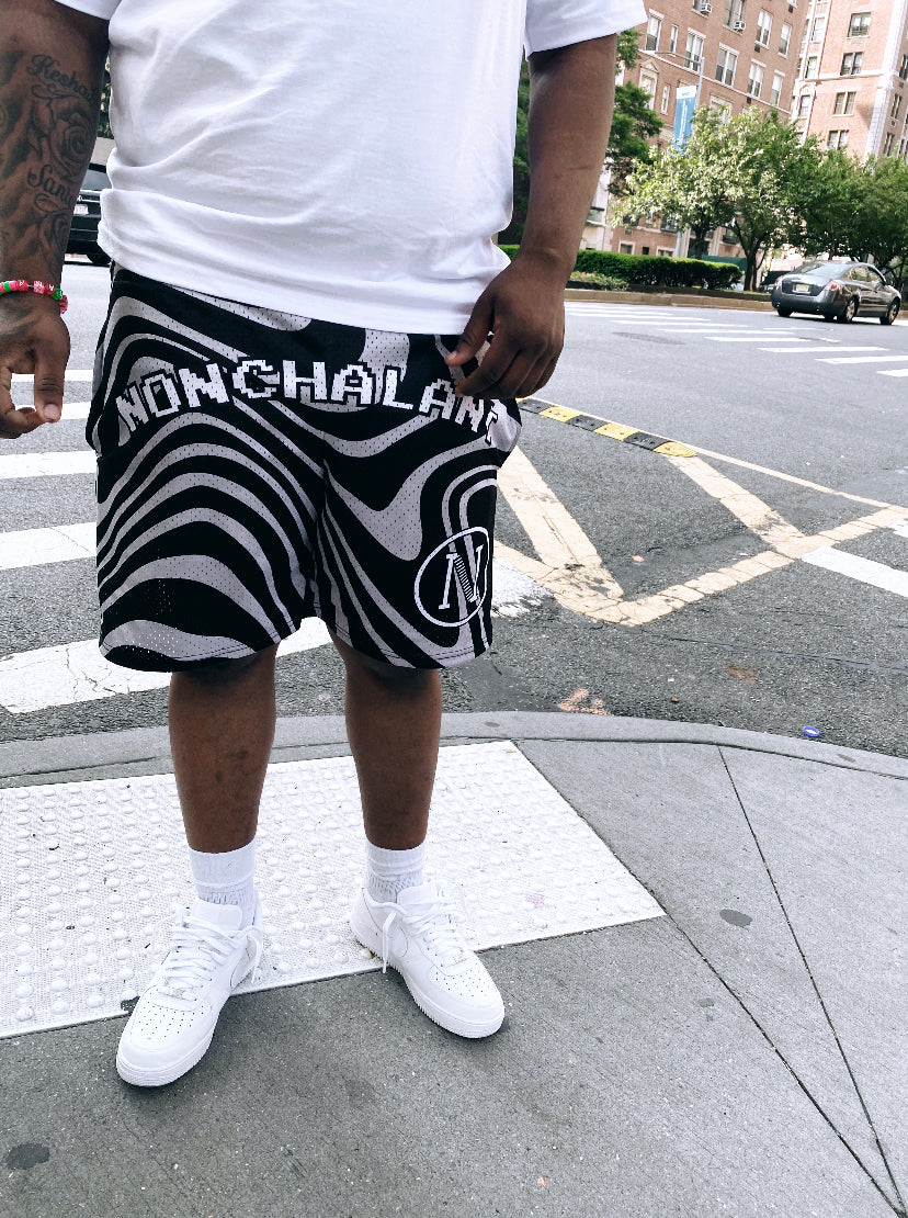 NONCHALANT MESH "DYE" SHORTS