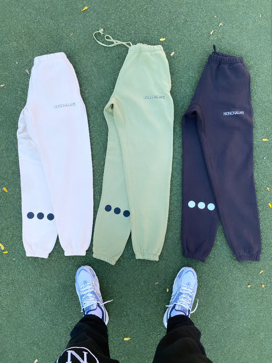 NONCHALANT LOGO SWEATPANTS "CACTUS" COLORS