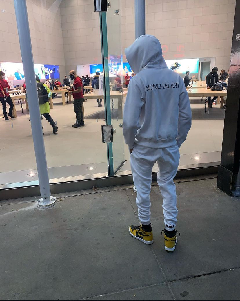 NONCHALANT LOGO ZIP-UP HOODIE