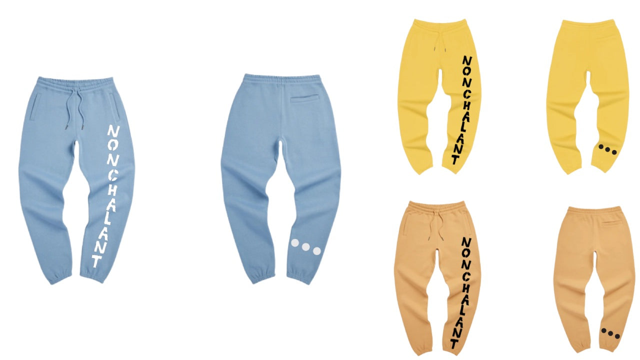 NONCHALANT "DONT CARE" SWEATPANTS